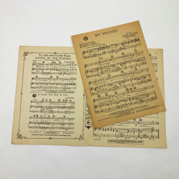 Set of 7 Music Sheets by Cole Porter Irving Berlin Gershwin Plus More - Picture 7 of 9